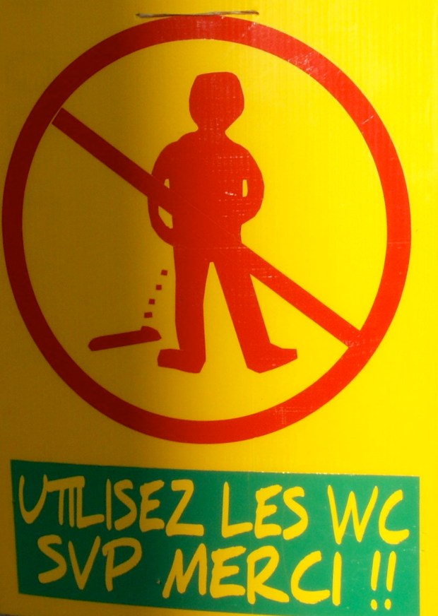 Please use the WC! Thanks.