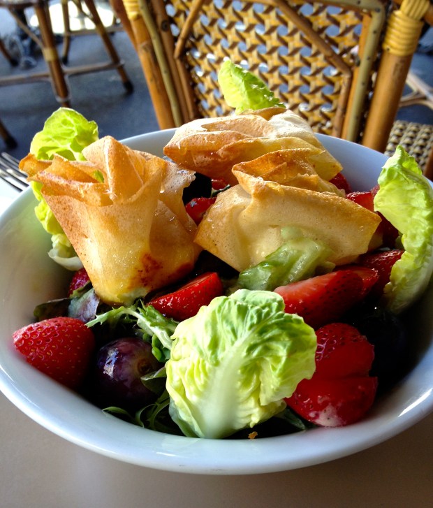 salade de chèvre chaud croustillant