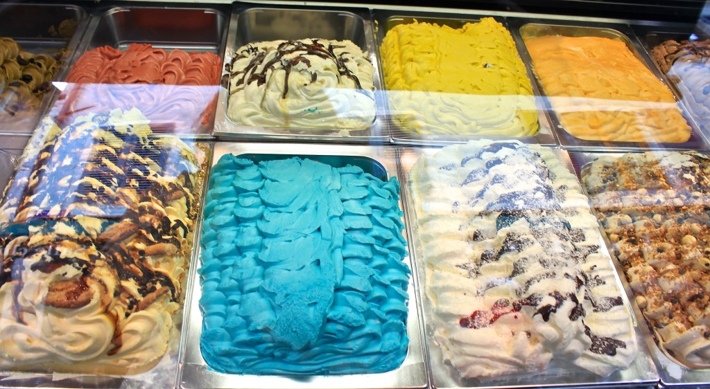 A nod to Italy: colorful and creamy gelato
