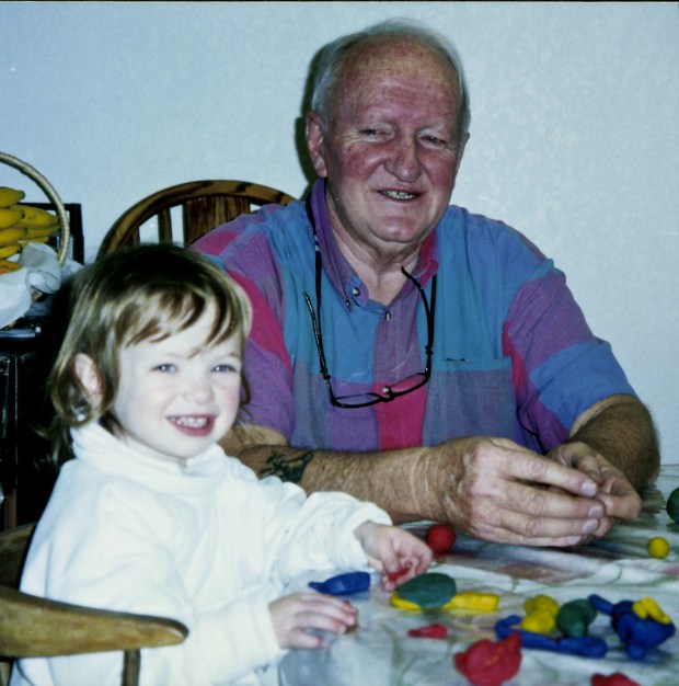 The Grand Poobah (and collector) with Kitcat, 1995