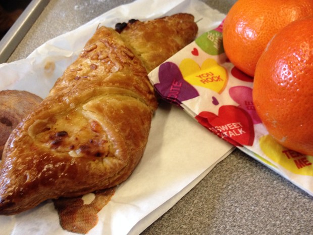 My very last croissant au jambon before the real regime starts on March 1.