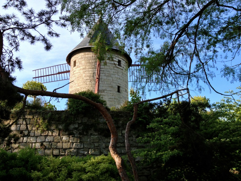 The windmill in the Bois de Boulogne near the Longchamps racetrack.