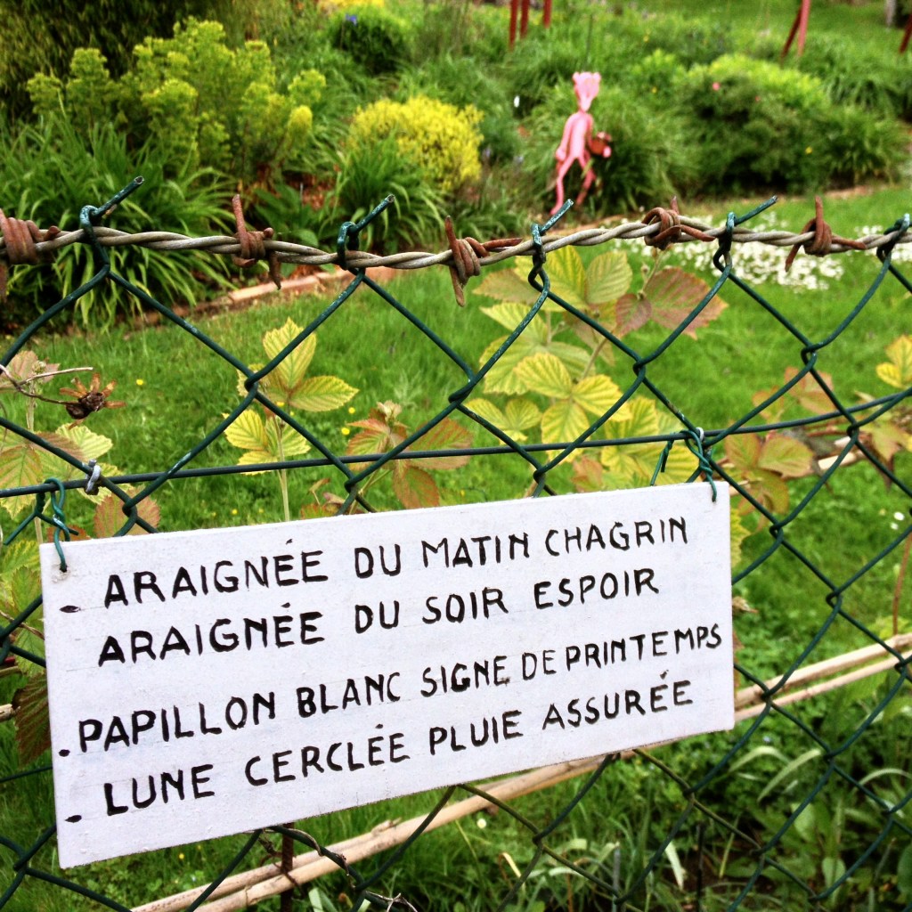 morning spiders (bring) sorrow...evening spider (bring) hope...white butterfly, sign of spring...circled moon, rain ensured 